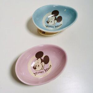 Disney Mickey Mouse Club Kevin Kidney & Jody Daily Vintage Saucer Bowl Set